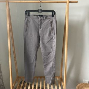 Banana Republic Gray Zipper Detail Pants